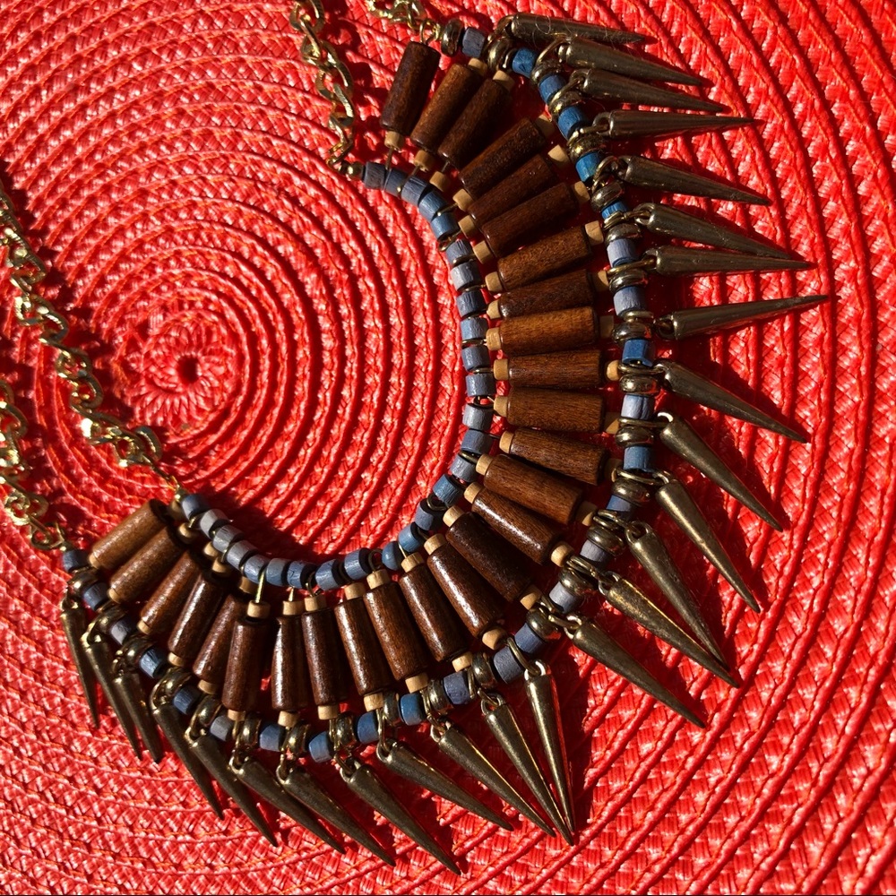 Tribal necklace 16” adjustable
